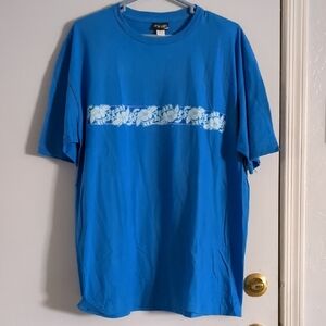 Men's Blue Graphic Shirt XL